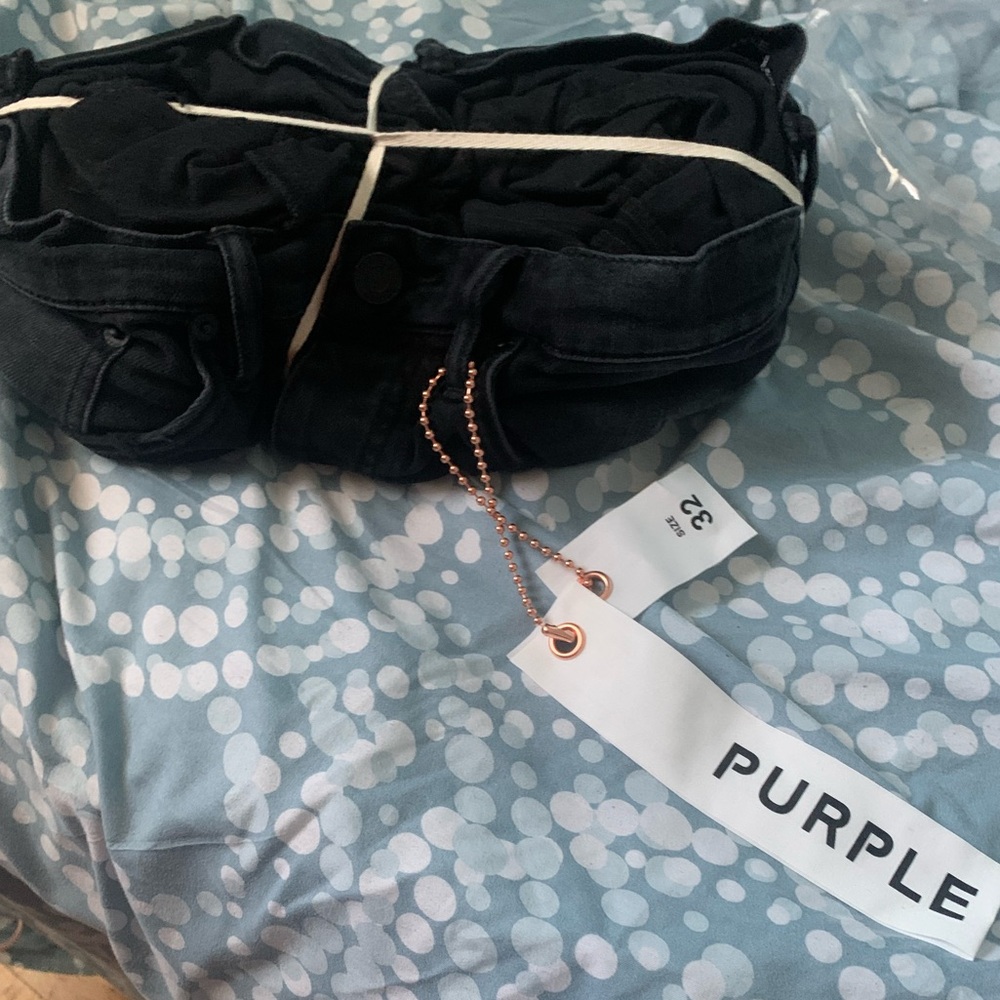 Purple jeans